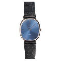 Reloj Patek Philippe Ellipse Gubelin Stamp de oro blanco de 18 quilates, años 80