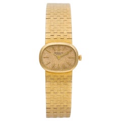 Patek Philippe Ellipse Ladies in 18k Yellow Gold on Integrated Link Band
