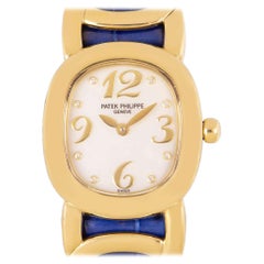 Patek Philippe Ellipse Ladies Yellow Gold Mother of Pearl Diamond Dial 4830