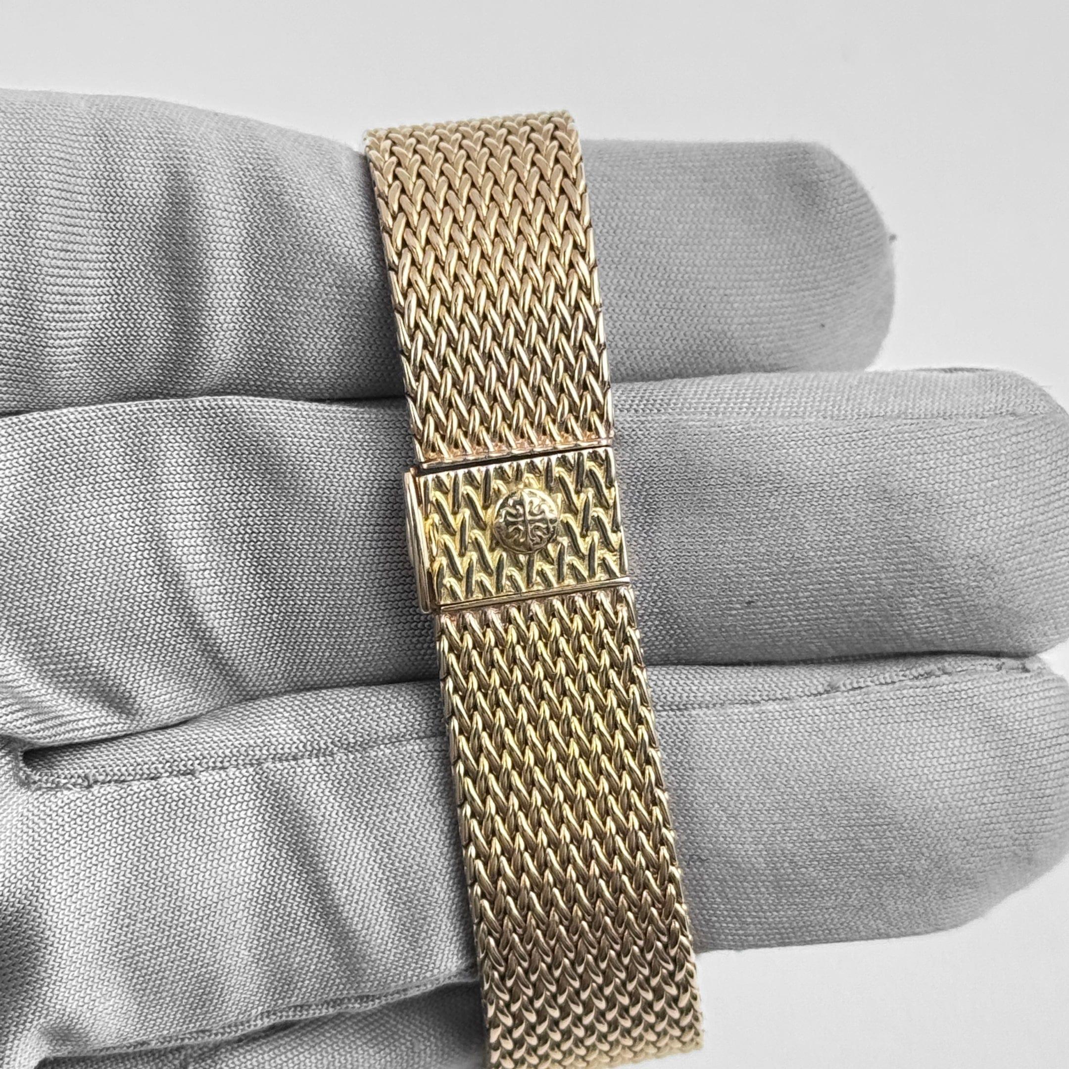 Patek Philippe Ellipse Vintage Yellow Gold Black Onyx Dial Diamond Bezel For Sale 6