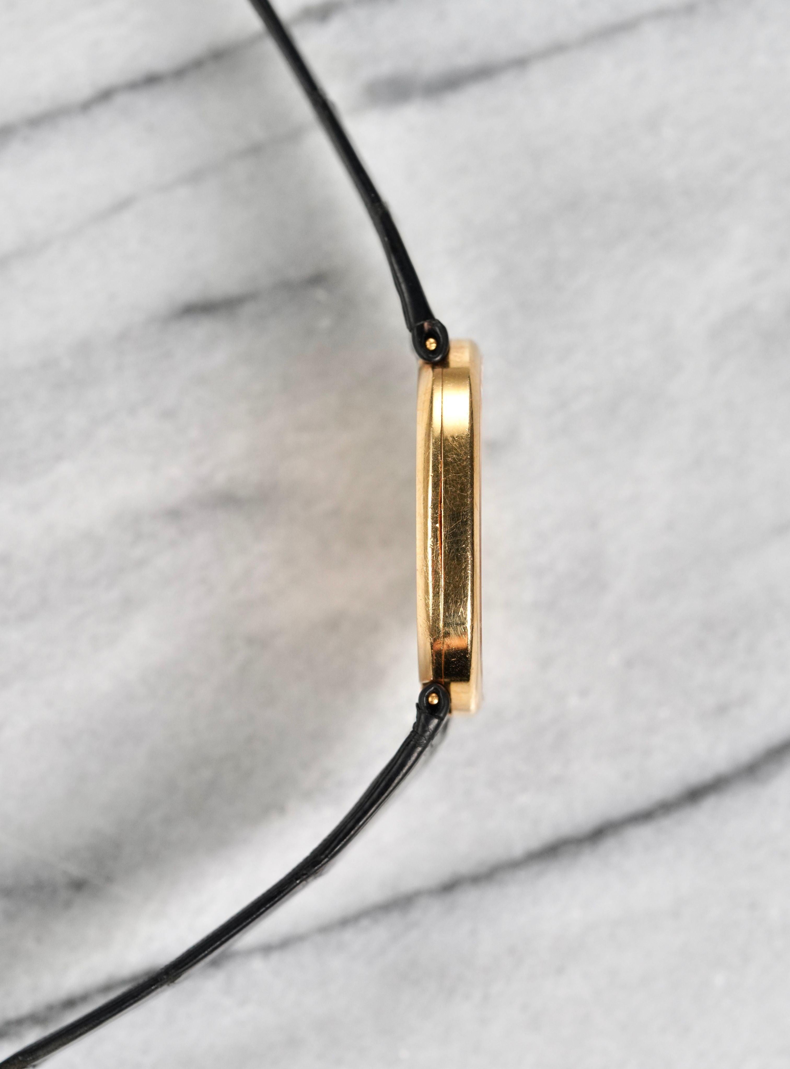 Women's or Men's Patek Philippe Ellipse Watch 18K Yellow Gold, 1970s For Sale