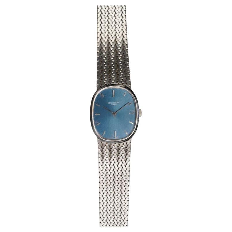 Patek Philippe Ellipse watch in 18K White Gold, 1970s For Sale