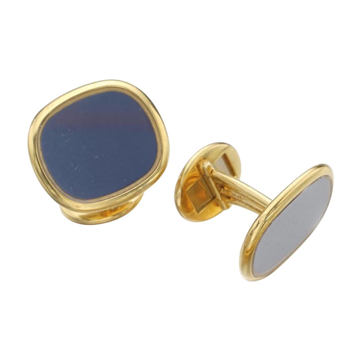 Patek Philippe Ellipse Yellow Gold 18 Karat Cufflinks, 1970s