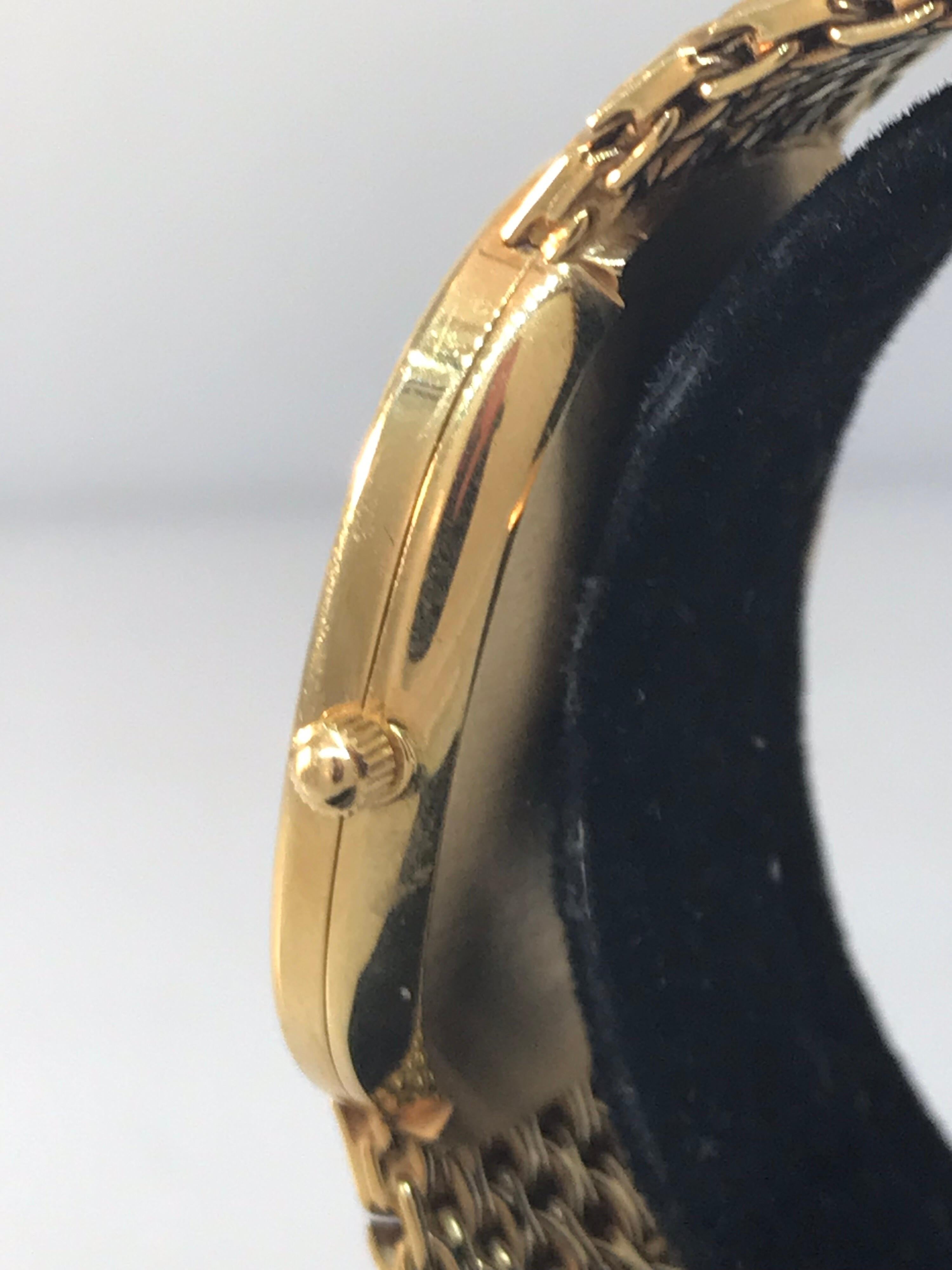 Men's Patek Philippe Ellipse Yellow Gold Blue Dial Bracelet Men’s Watch 3738/115 For Sale