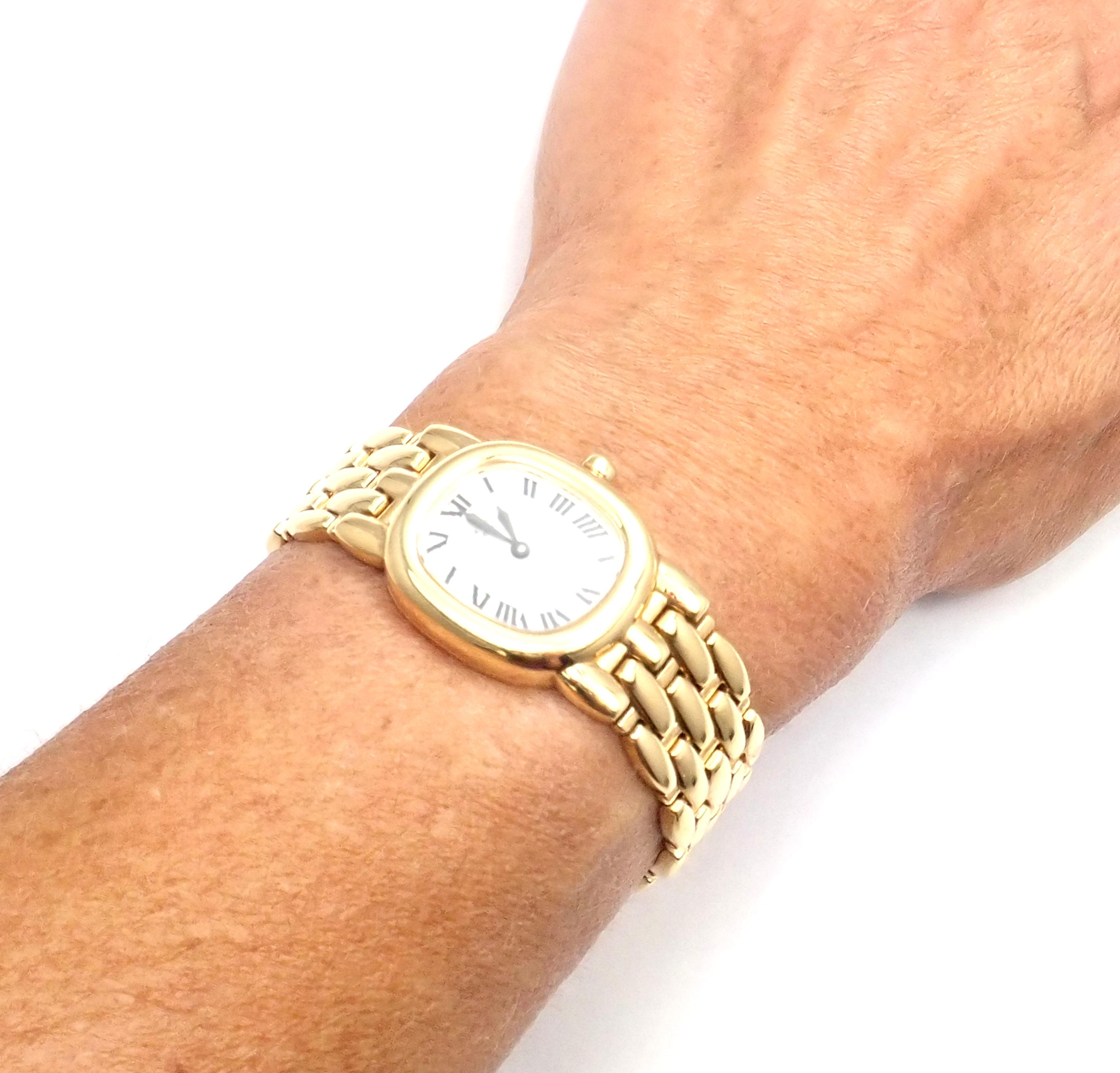Patek Philippe Ellipse Yellow Gold Bracelet Wristwatch Ref 4830/1 5