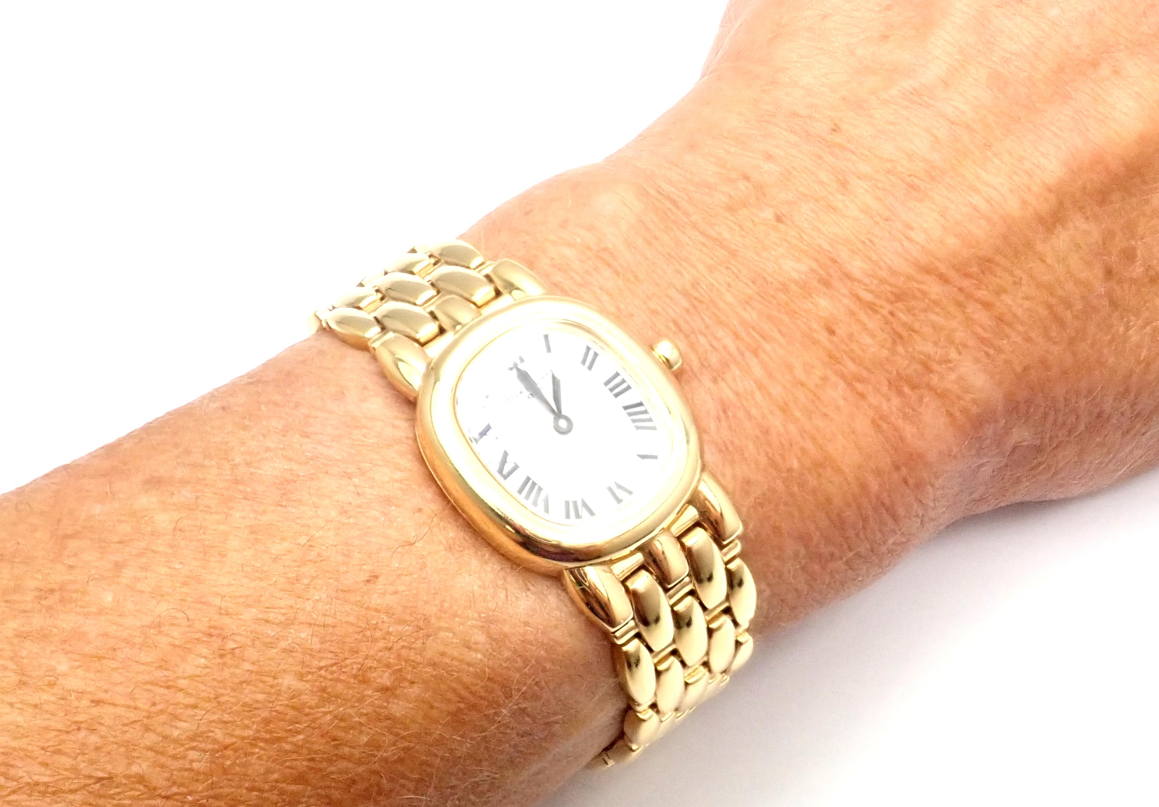 Patek Philippe Ellipse Yellow Gold Bracelet Wristwatch Ref 4830/1 6
