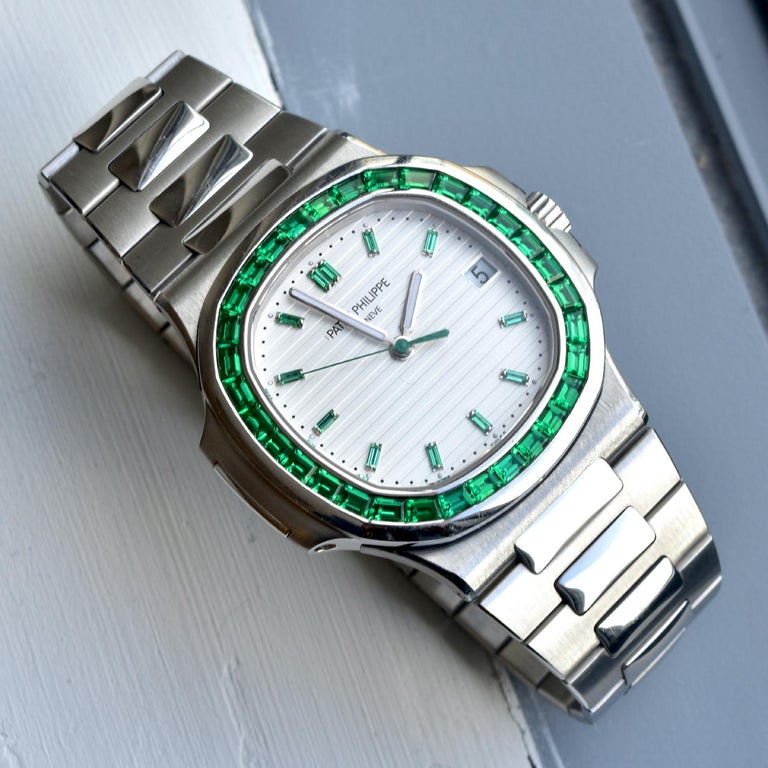 patek philippe nautilus green emerald