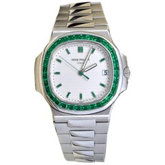 Patek Philippe Emerald 5711P Nautilus 40th Anniversary Watch