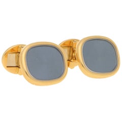 Patek Philippe Enamel and Rock Crystal Cufflinks in 18ct Yellow Gold