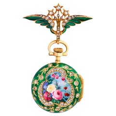 Patek Philippe Enamel Brooch Watch