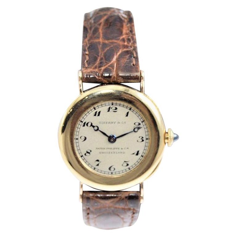 18 Karat Gelbgold Damenuhr von Patek Philippe für Tiffany & Co., ca. 1920er Jahre