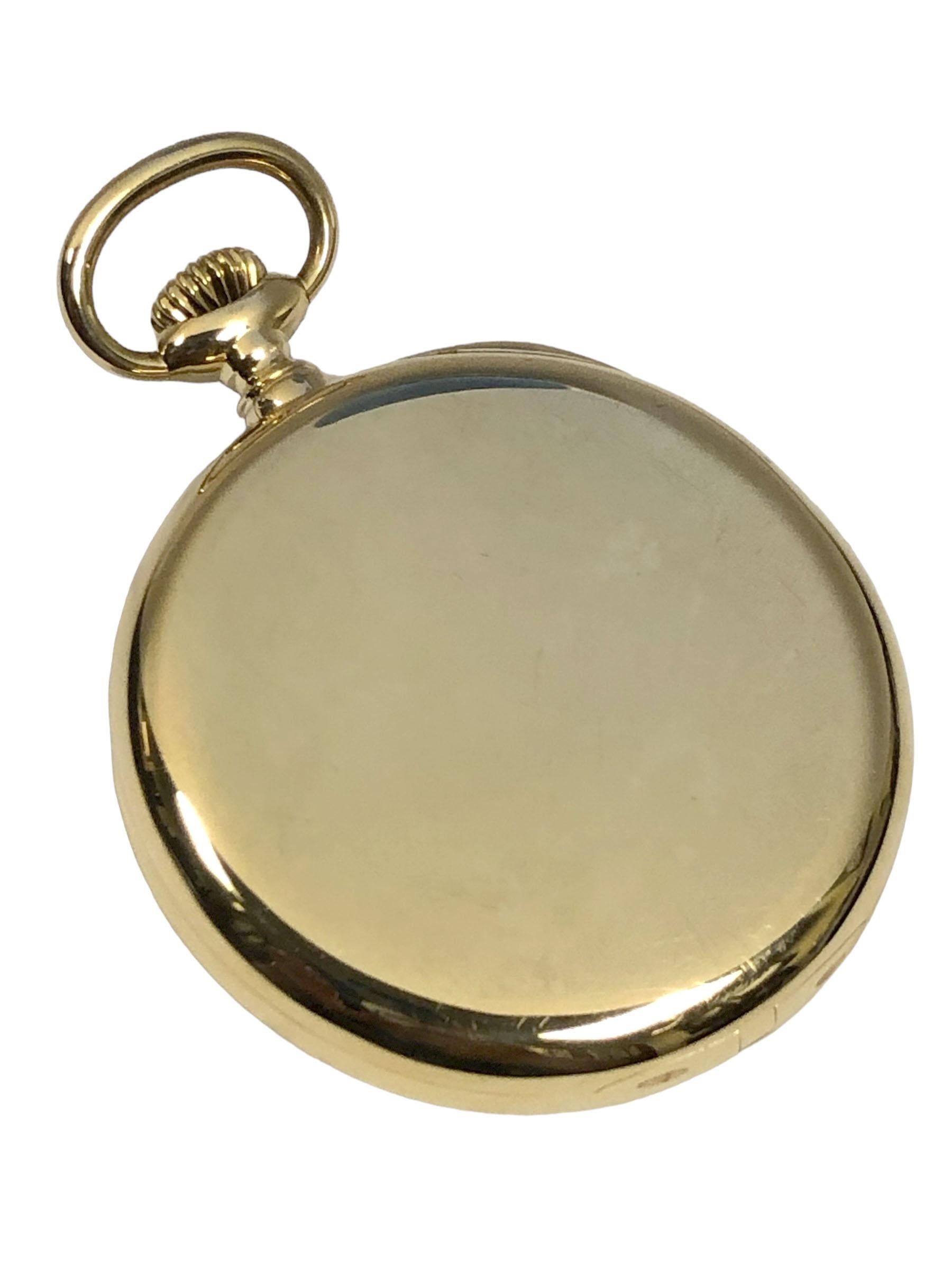Patek Philippe for Tiffany & Co 1920 fine, near unused historic Pocket Watch In Excellent Condition In Chicago, IL