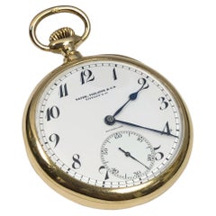 Patek Philippe for Tiffany & Co 1920 fine, near unused historic Pocket Watch