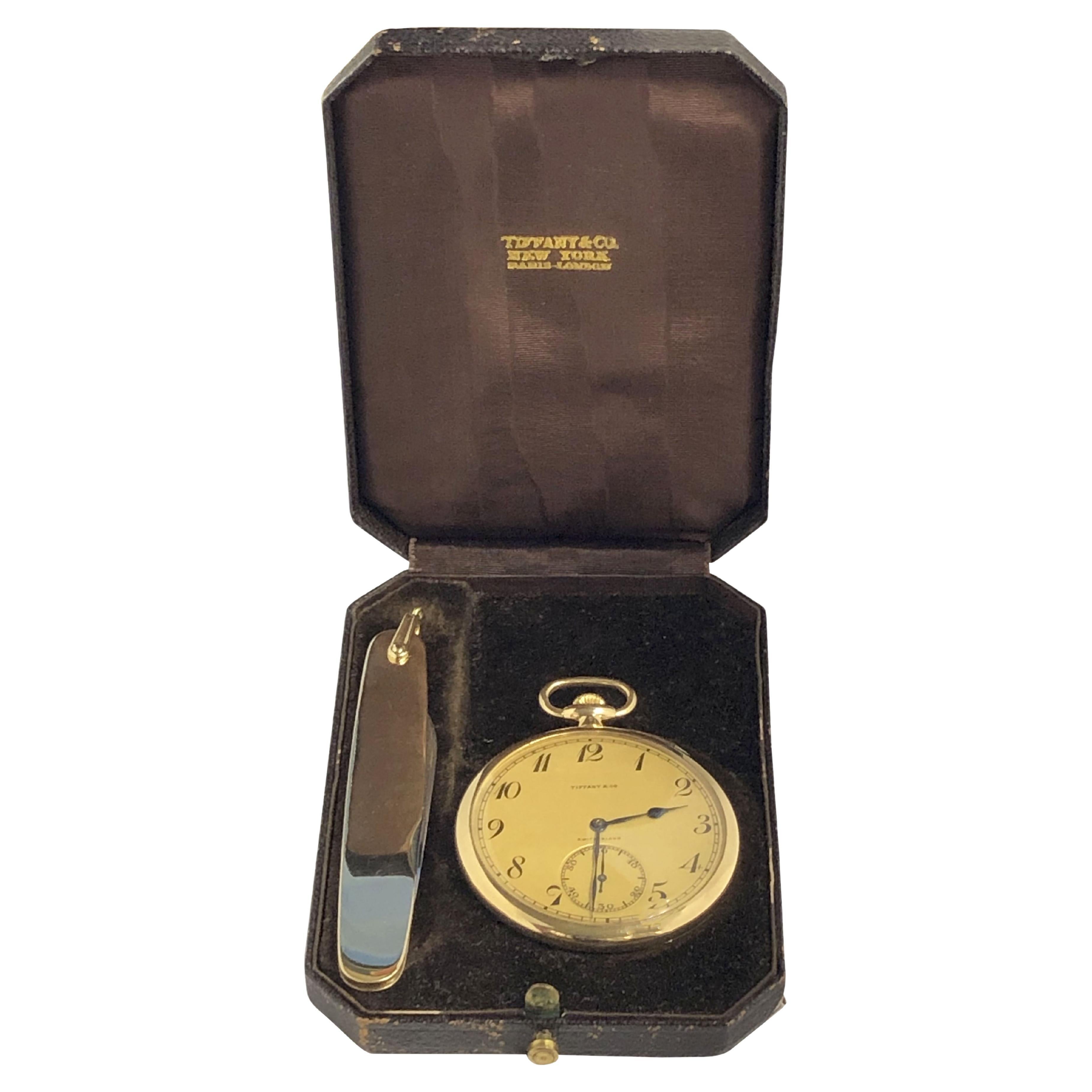 Patek Philippe for Tiffany & Company Yellow Gold Presentation Pocket Watch  For Sale