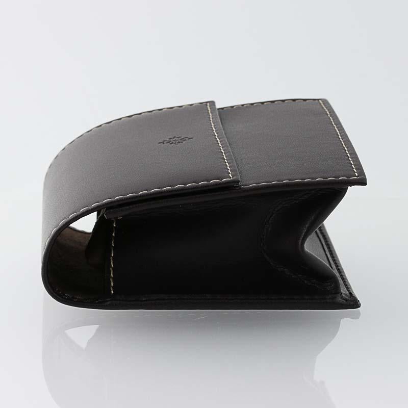 Patek Philippe Geneve Brown Leather Travel Watch Case New Cushion & Card Swiss In New Condition In Greensboro, NC