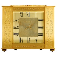 Horloge de bureau solaire dorée Demi-Lune de Patek Philippe
