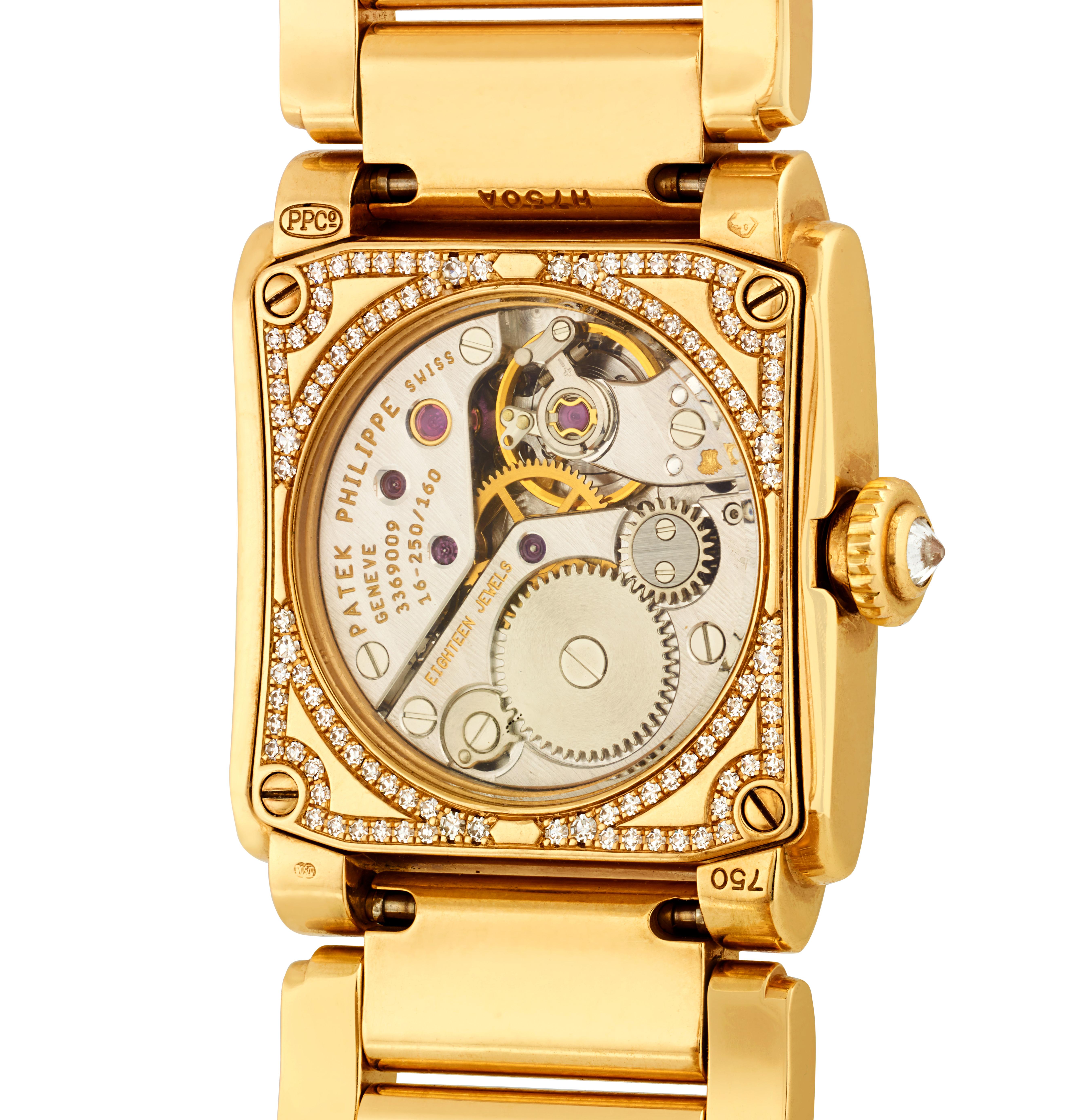 This Patek Philippe Twenty~4 ladies' watch represents the apex of precision and prestige and is one of the rarest watches on the market. Patek Philippe produces a significantly smaller number of women's watches compared to men's, and among these,