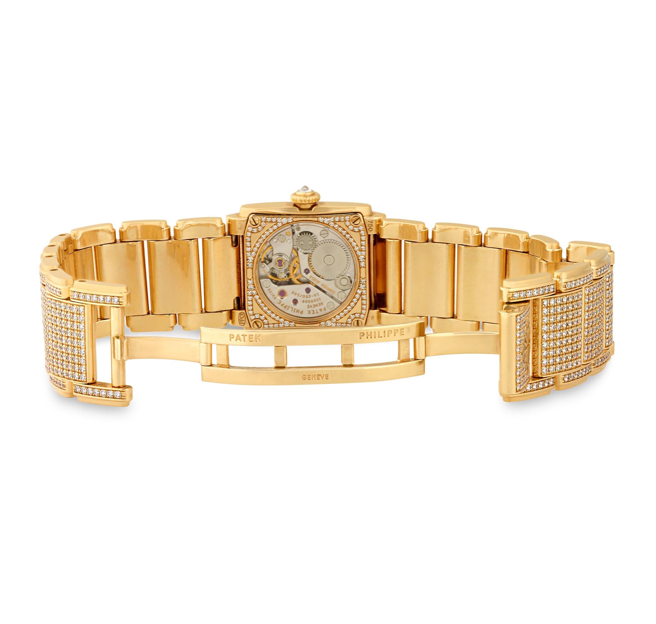 Modern Patek Philippe Gold And Diamond Watch