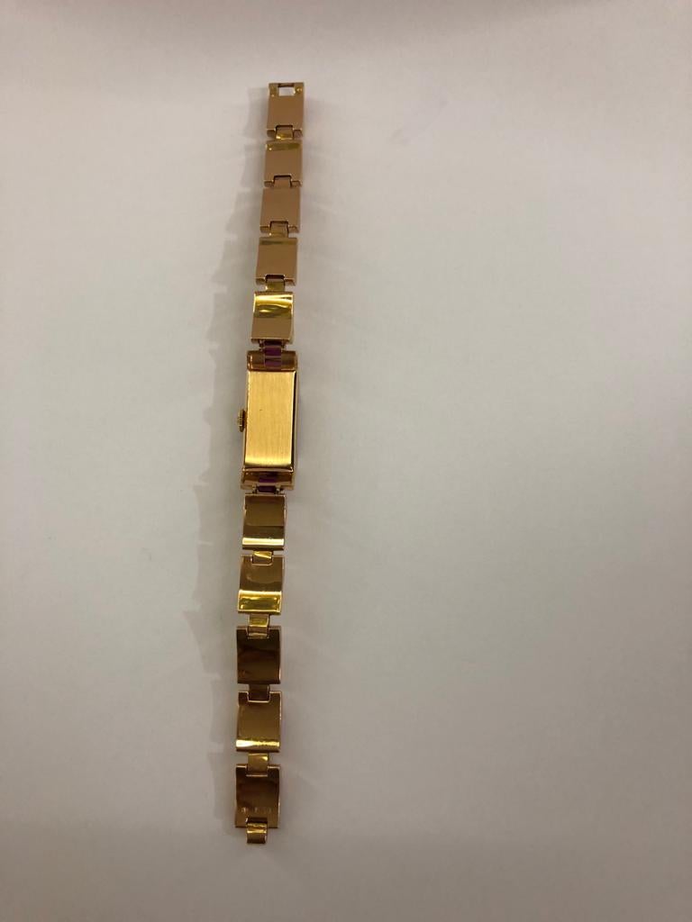 Patek Philippe Gold Bracelet Watch Corte brillante en venta