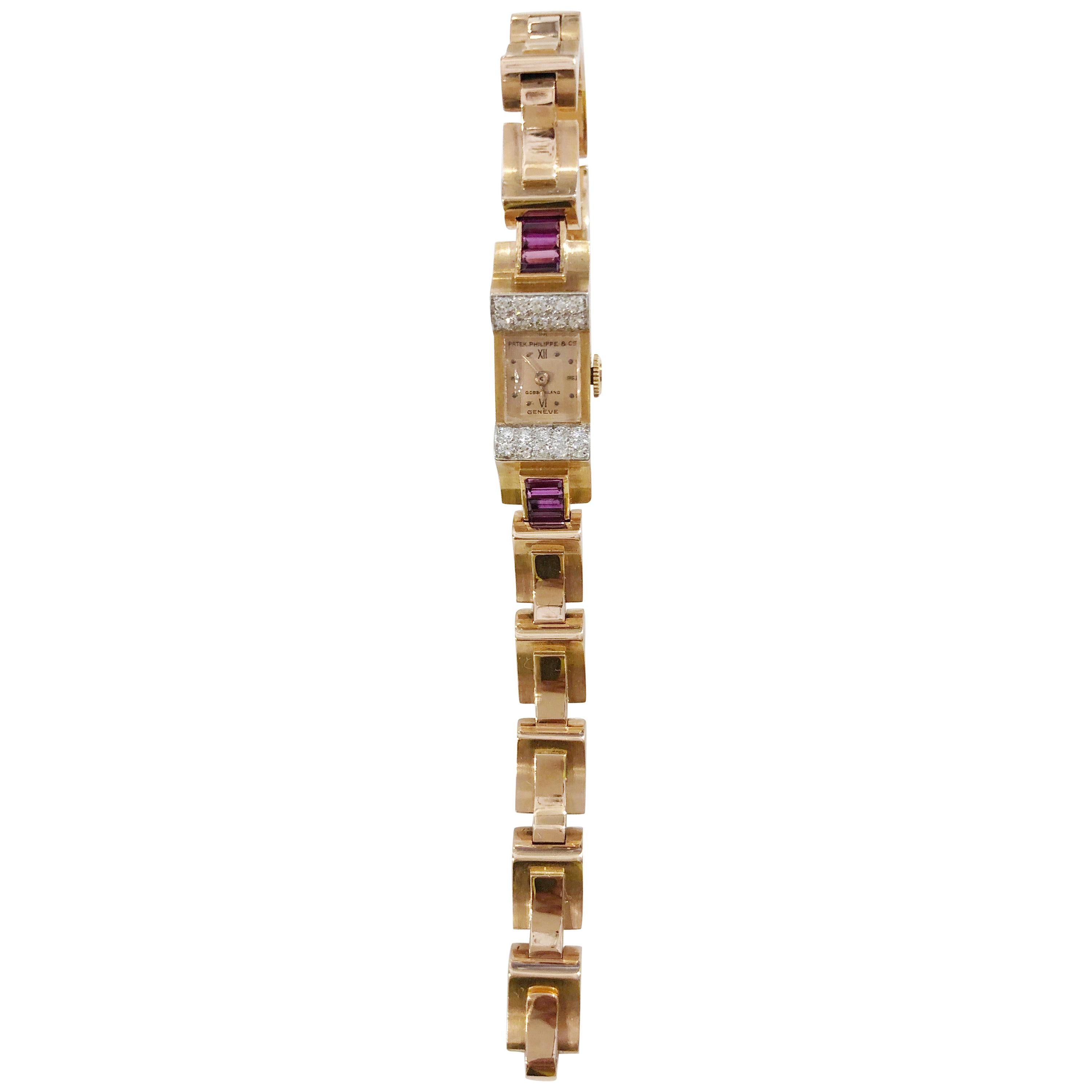 Patek Philippe Gold Bracelet Watch en venta