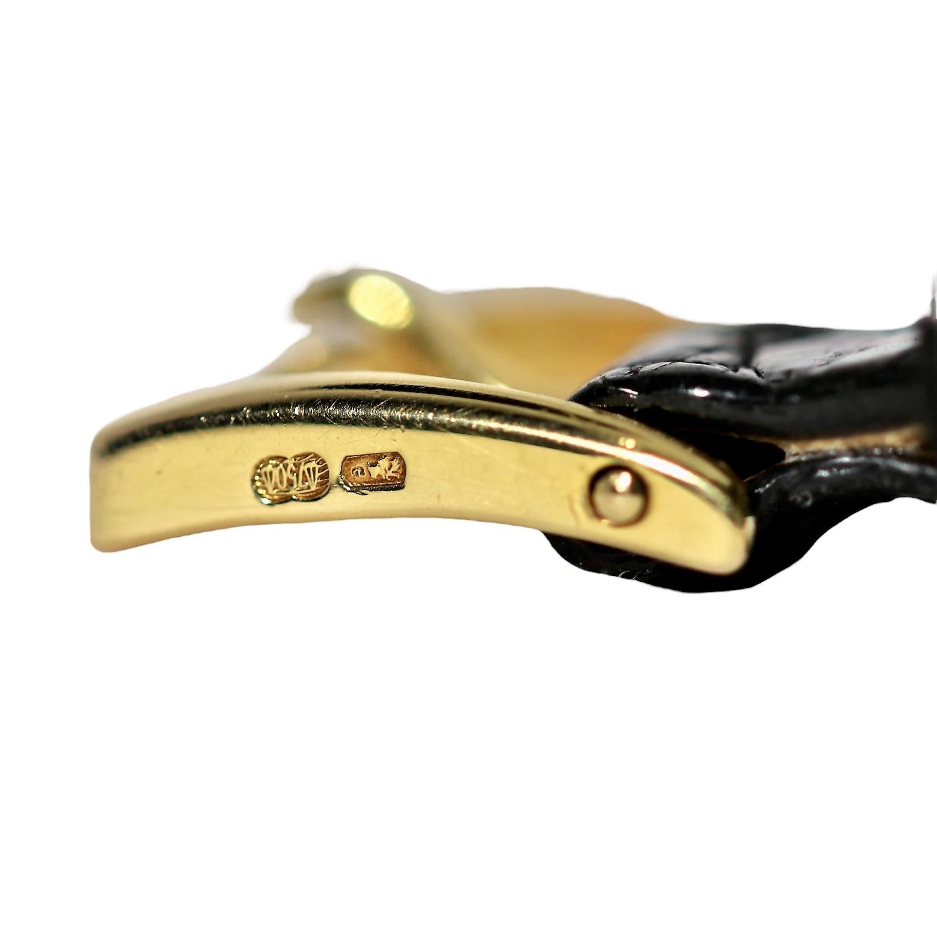 Gold Hobnail Calatrava Herrenarmbanduhr mit Selbstaufzug von Patek Philippe 1