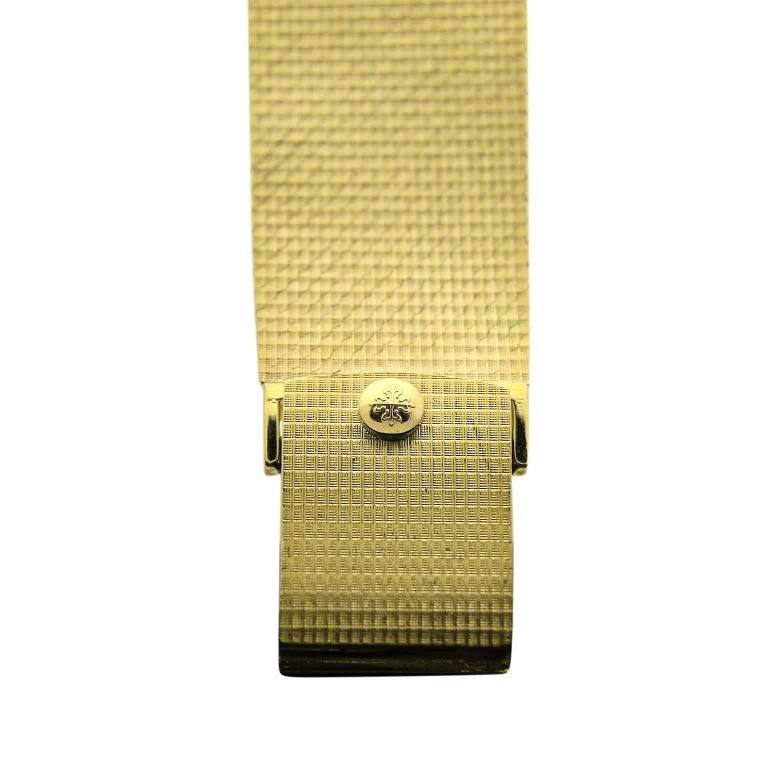 Patek Philippe Gold Ultra Thin Bracelet Watch circa 1966 7