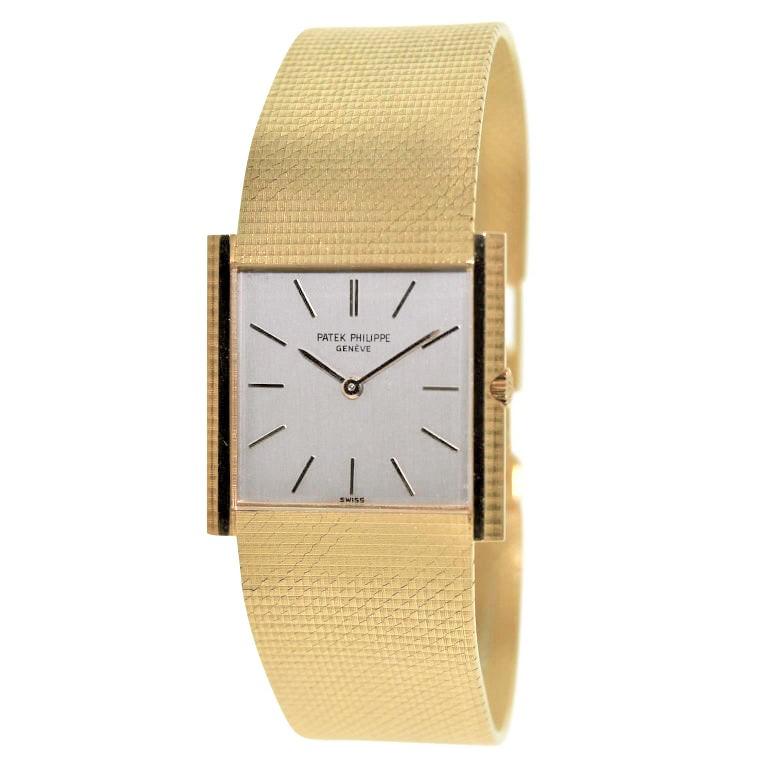 Patek Philippe Gold Ultra Thin Bracelet Watch circa 1966 1