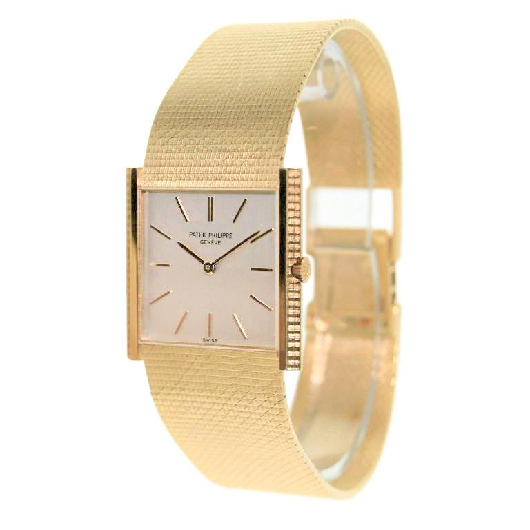 Patek Philippe Gold Ultra Thin Bracelet Watch circa 1966 2