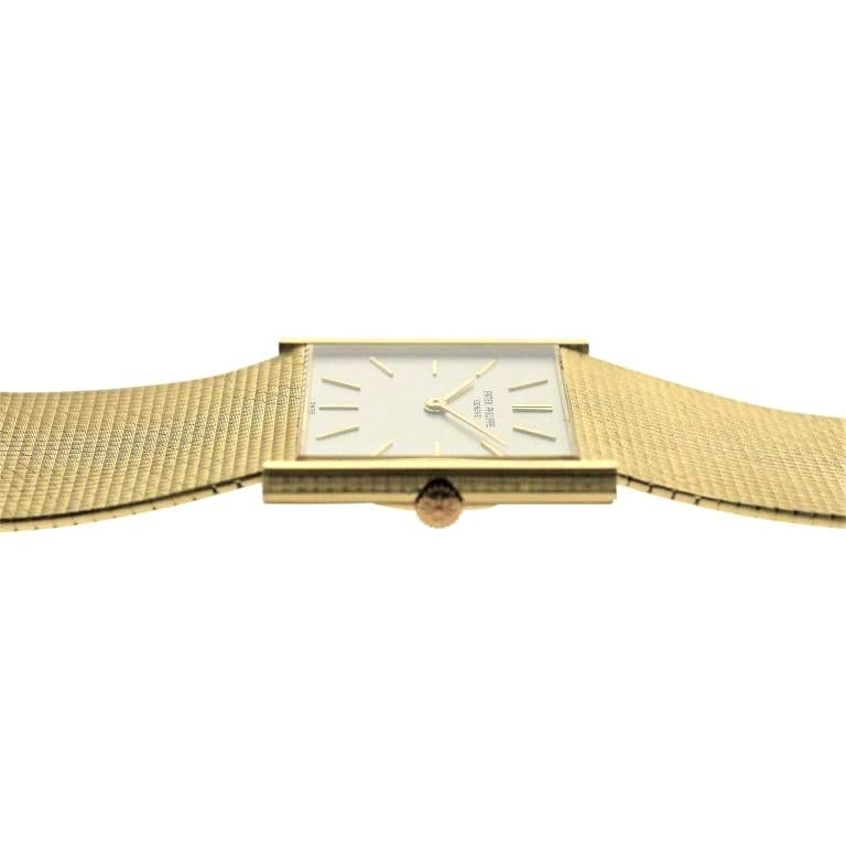 Patek Philippe Gold Ultra Thin Bracelet Watch circa 1966 4