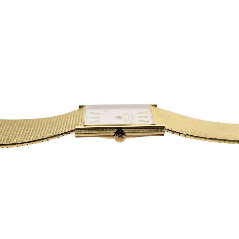 Patek Philippe Gold Ultra Thin Bracelet Watch circa 1966 5