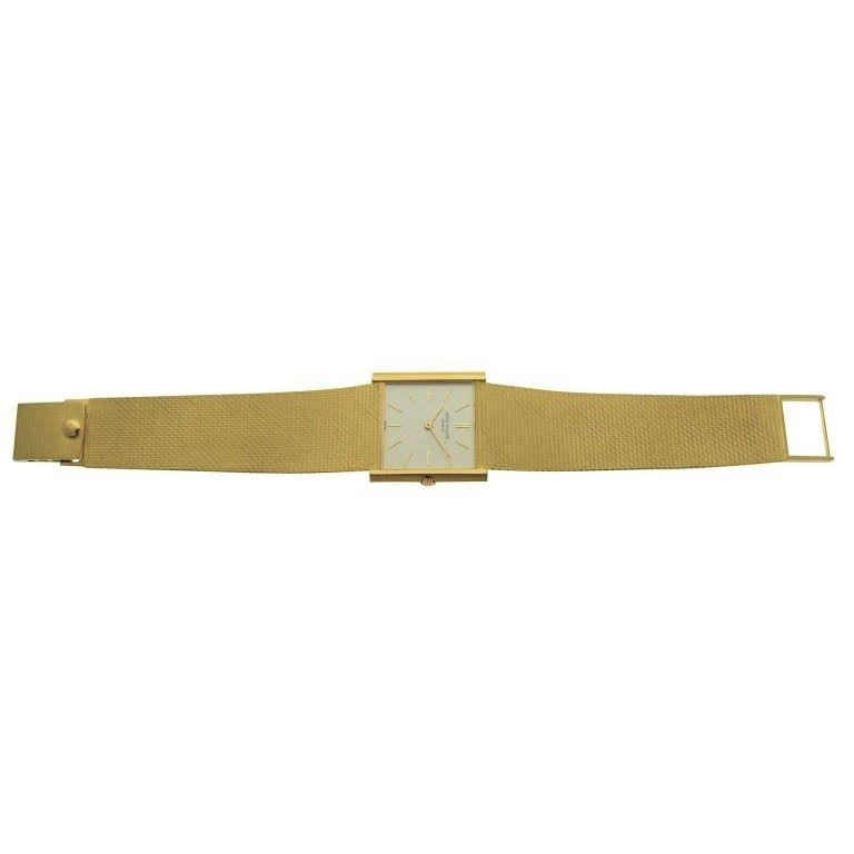 Women's or Men's Patek Philippe Gold Ultra Thin Bracelet Watch circa 1966