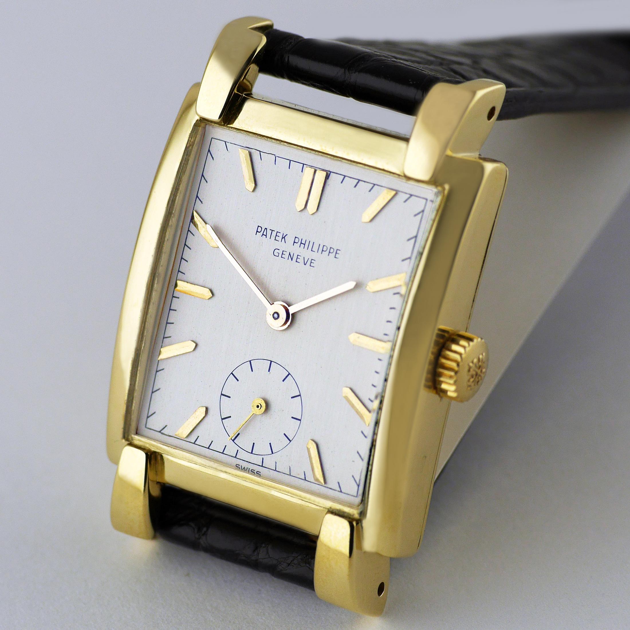 Montre-bracelet Patek Philippe en or datée de 1951 Unisexe en vente