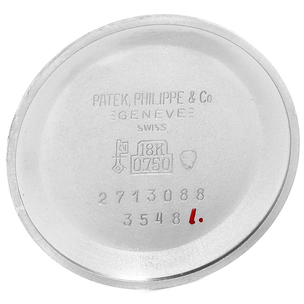 Patek Philippe Golden Ellipse 18 Karat White Gold Black Dial Ladies Watch 3548 For Sale 3