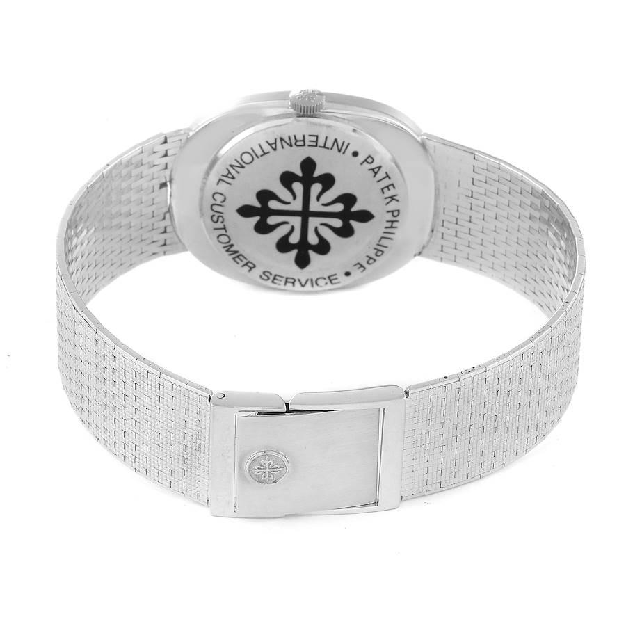 Patek Philippe Golden Ellipse 18k White Gold Blue Dial Ladies Watch 3548 2