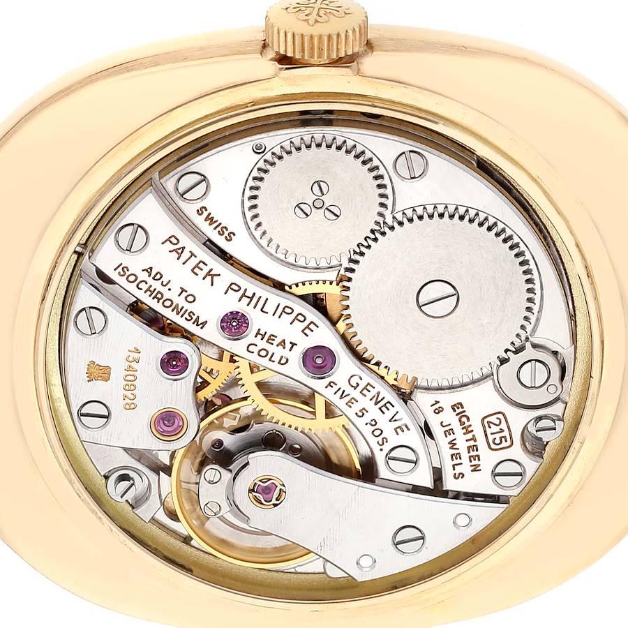 Men's Patek Philippe Golden Ellipse 18k Yellow Gold Champagne Dial Mens Watch 3848