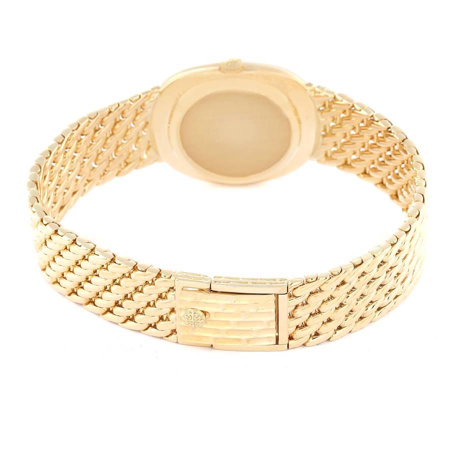 Patek Philippe Golden Ellipse 18k Yellow Gold Champagne Dial Mens Watch 3848 1