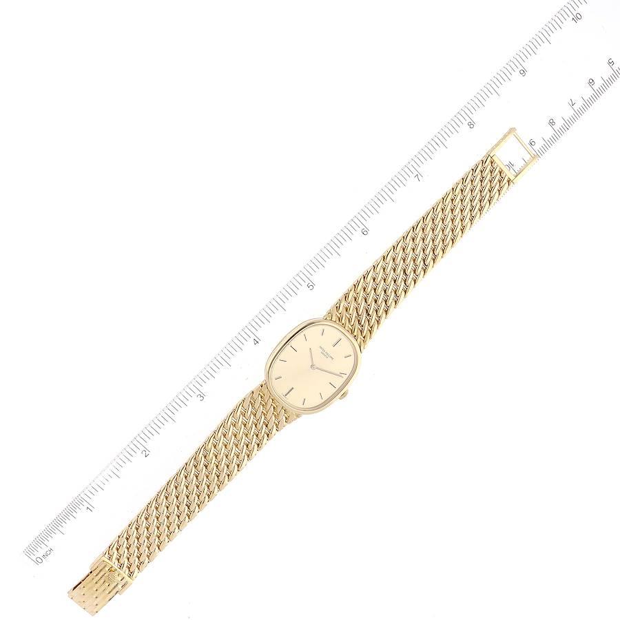 Patek Philippe Golden Ellipse 18k Yellow Gold Champagne Dial Mens Watch 3848 2