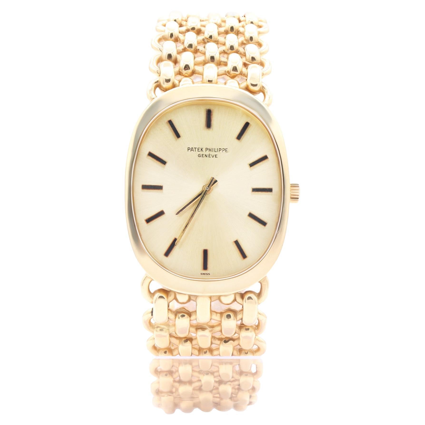 Patek Philippe Golden Ellipse 18K Yellow Gold Oval Circa 1970s watch