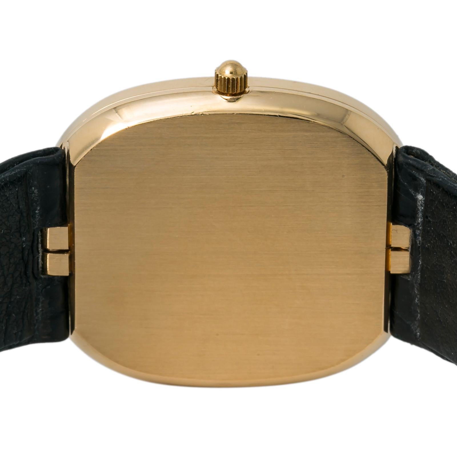 Patek Philippe Golden Ellipse 3747, Blue Dial, Certified In Excellent Condition In Miami, FL