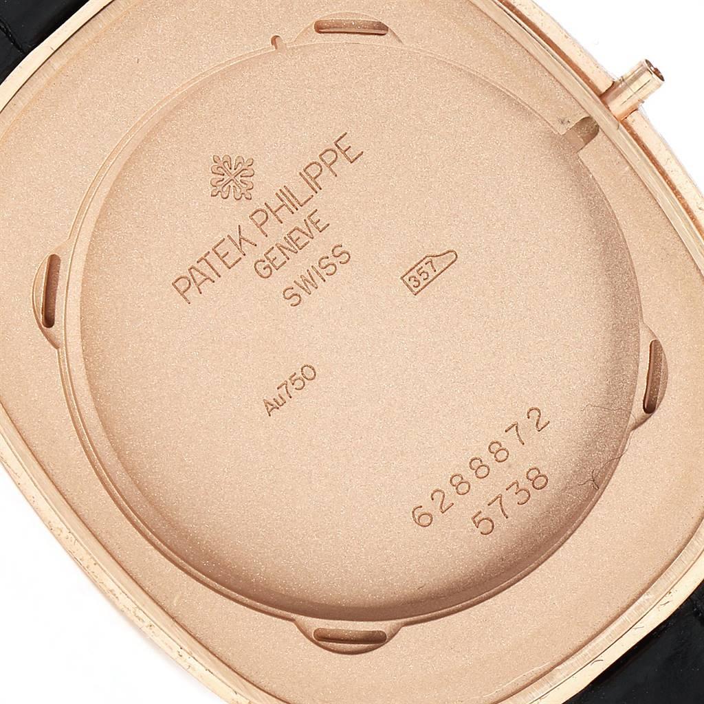 Patek Philippe Golden Ellipse Grande Taille Rose Gold Black Dial Watch 5738 2