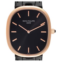 Patek Philippe Golden Ellipse Grande Taille Rose Gold Watch 5738 Box Papers