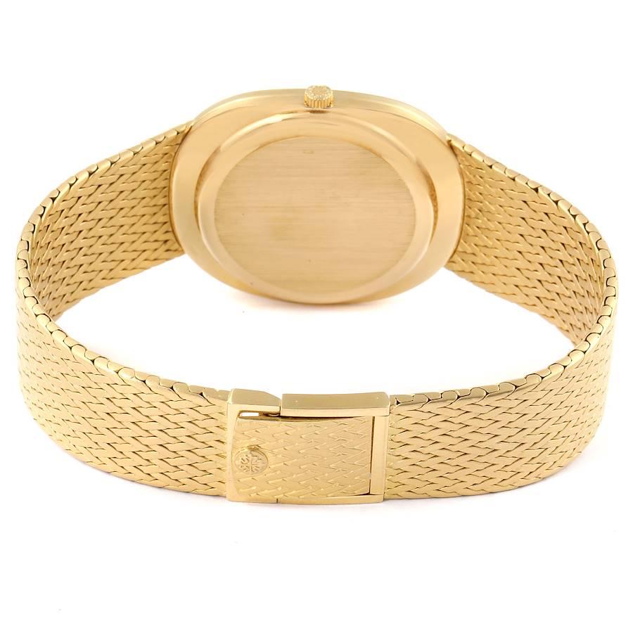 Goldene Ellipsen Jumbo 18k Gelbgold Herrenuhr 3605 von Patek Philippe im Angebot 5