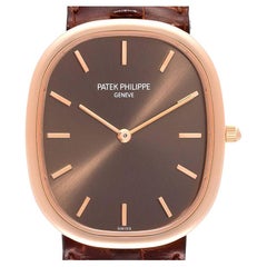 Patek Philippe Golden Ellipse Jumbo Rose Gold Automatic Mens Watch 3738