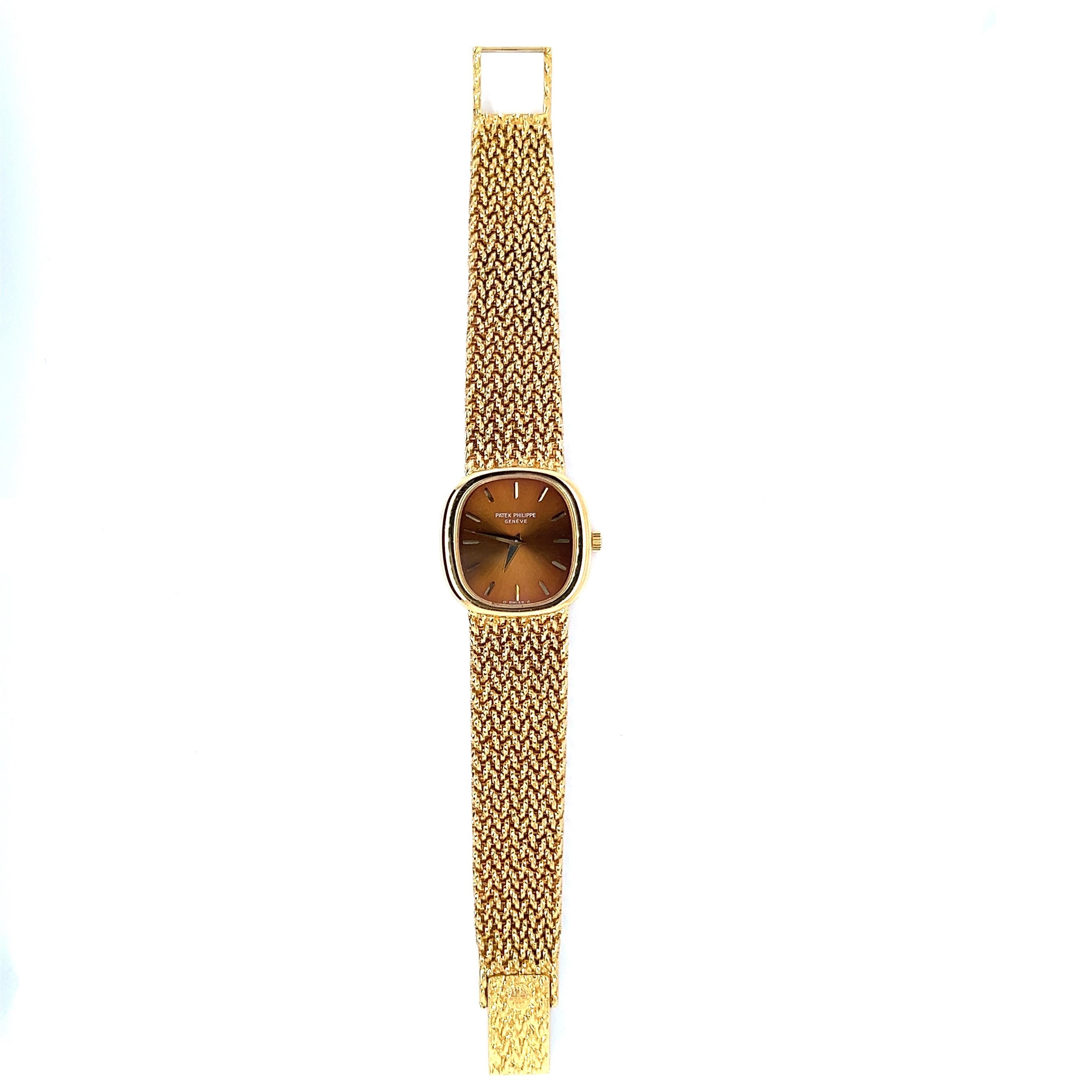 Women's or Men's Patek Philippe Golden Ellipse Watch in 18 Karat Yellow Gold, 1975