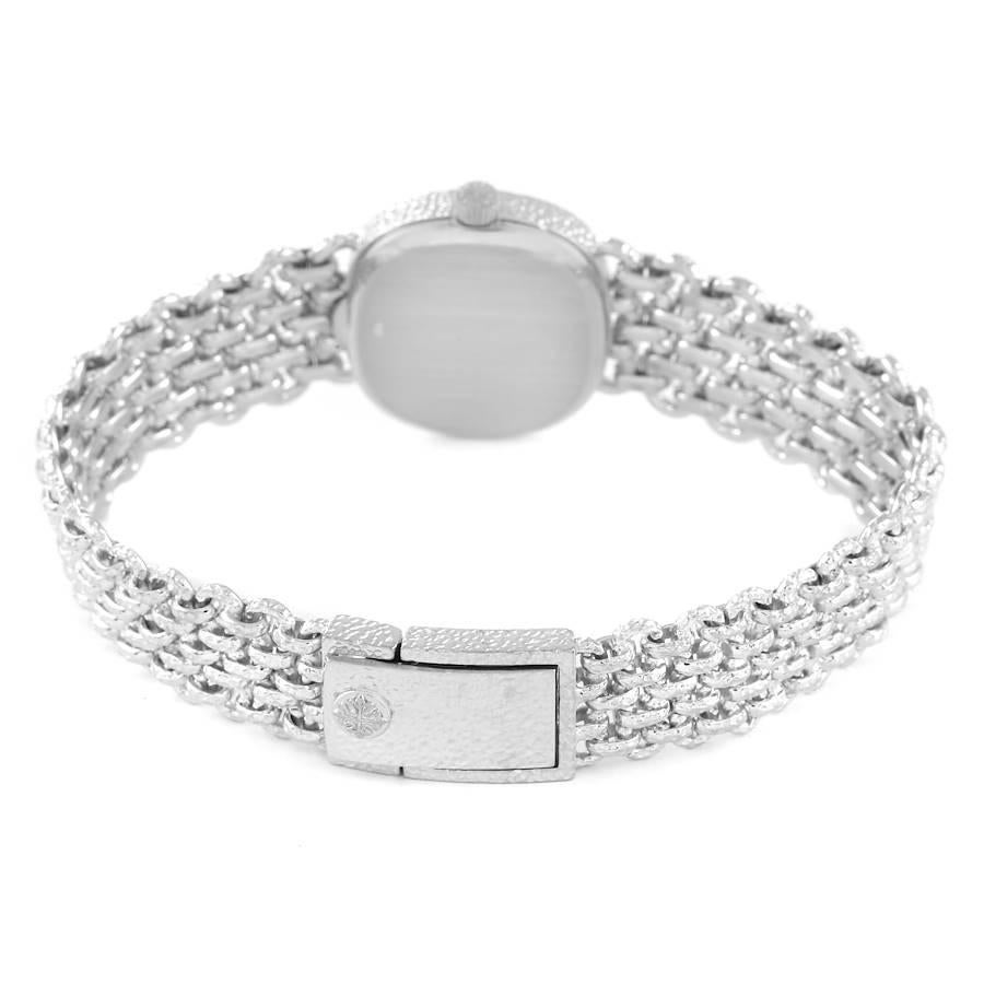 Patek Philippe Golden Ellipse White Gold Blue Dial Ladies Watch 4133 4
