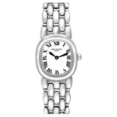Patek Philippe Golden Ellipse White Gold White Dial Ladies Watch 4830 Papers