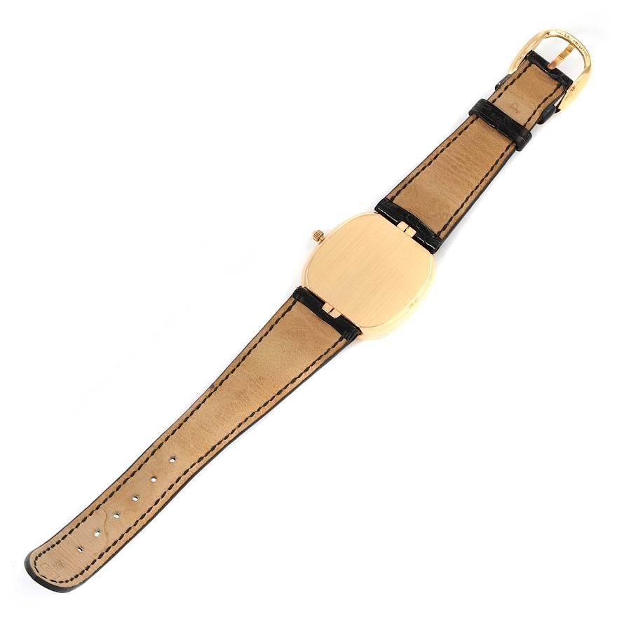 Patek Philippe Golden Ellipse Yellow Gold Blue Dial Mens Watch 3747 4