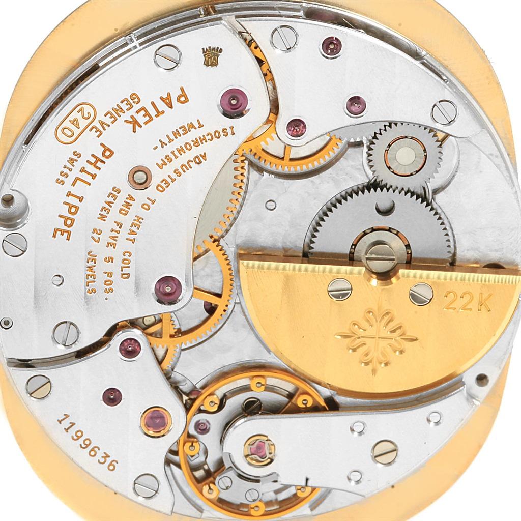 Patek Philippe Golden Ellipse Yellow Gold Blue Dial Watch 3738 Box 2