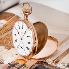 Patek Philippe Gondolo 18CT Rose Gold Keyless Lever Open Face Pocket Watch C1910