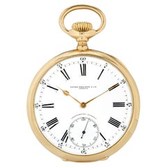 Patek Philippe Gondolo 18ct Yellow Gold Open Face Keyless Lever Pocket Watch